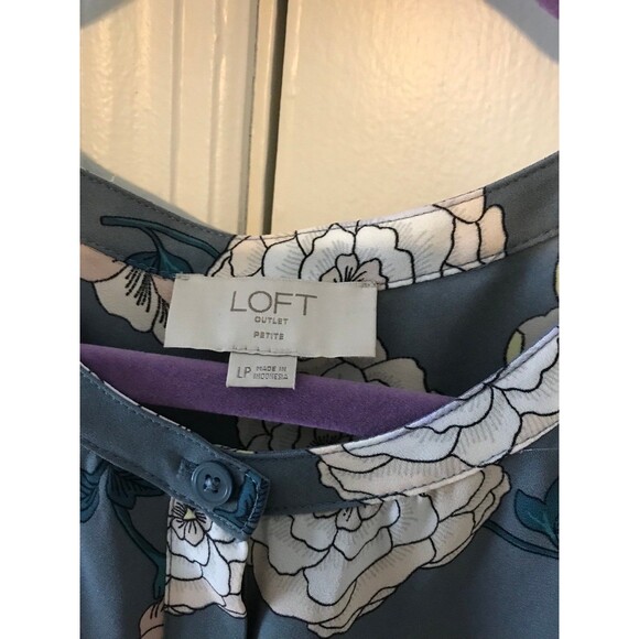 Loft Sleeveless Blouse Size Large Petite - Picture 2 of 4